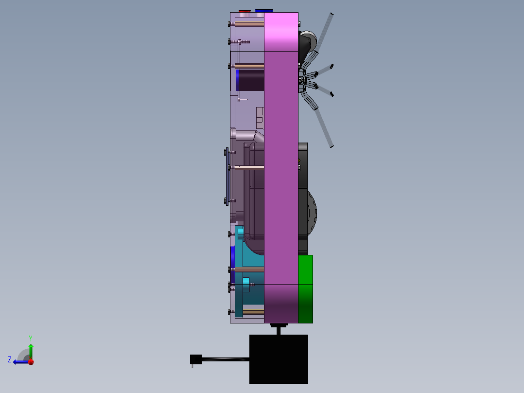 吸尘器(19)右视图