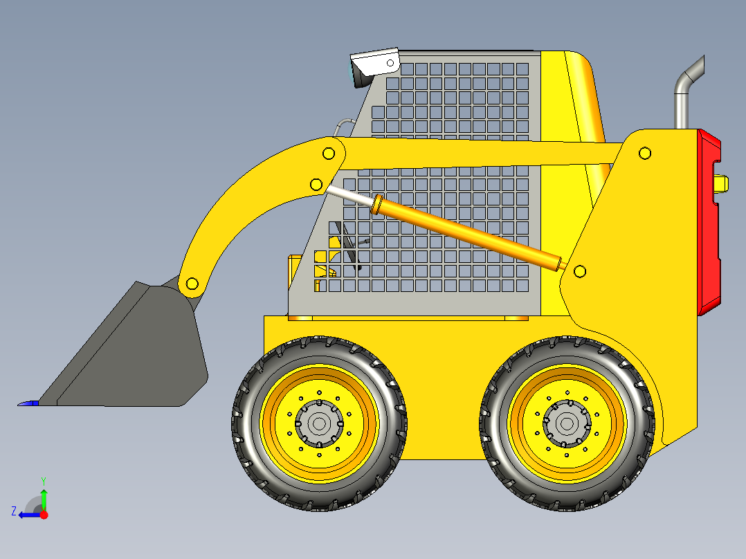 B3003975-博科装载机右视图