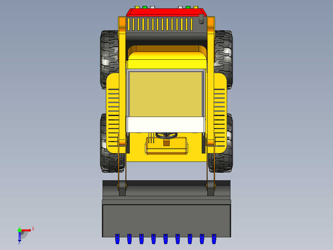 B3003975-博科装载机俯视图