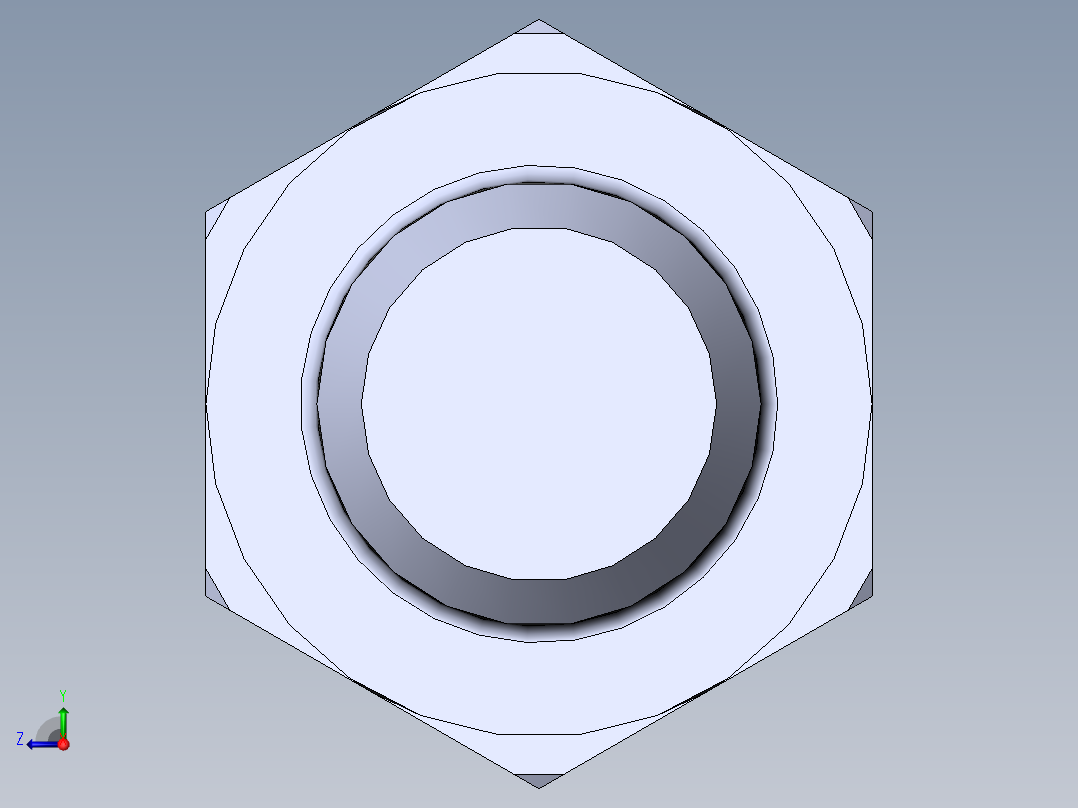 GB／T5783-2000六角头螺栓全螺纹M16×45右视图