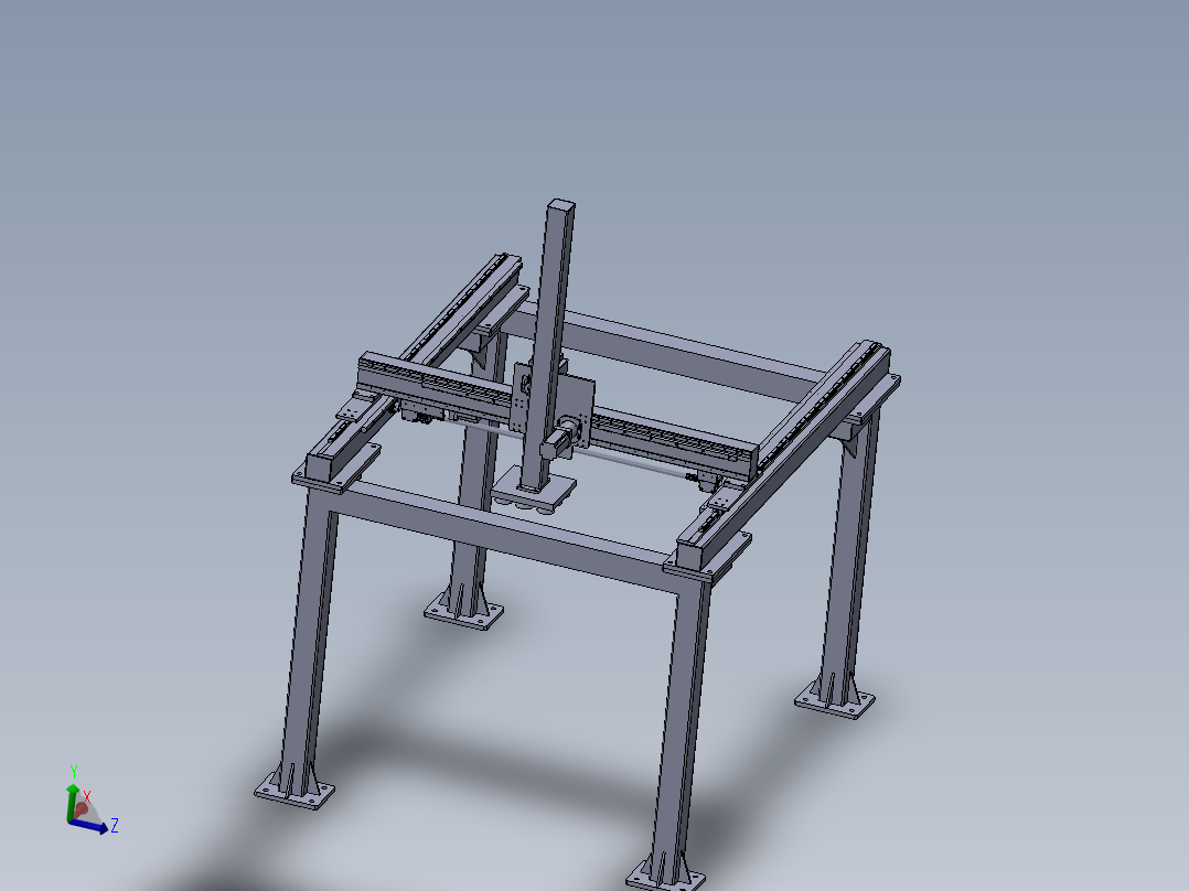 板材吸盘式机械手设计【龙门机械手】【三维SW模型】【含11张CAD图纸和文档资料】