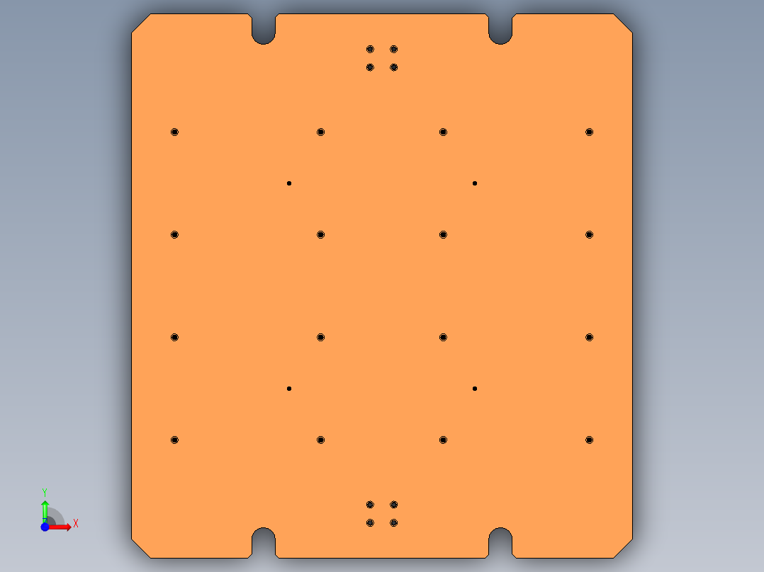 乘用车用内饰件油温模具前视图