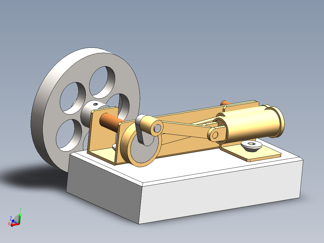 蒸汽机horizontal-steam-engine-118321-模型格式为 sw