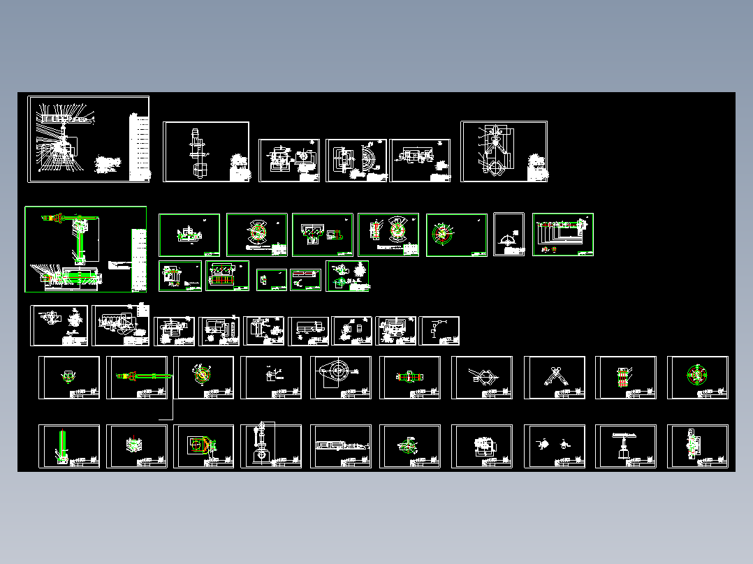 搬运机械手机构装配图（完整版）