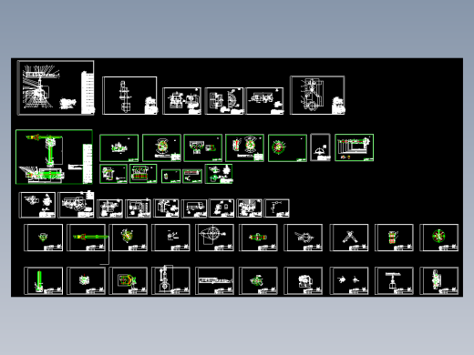 搬运机械手机构装配图（完整版）