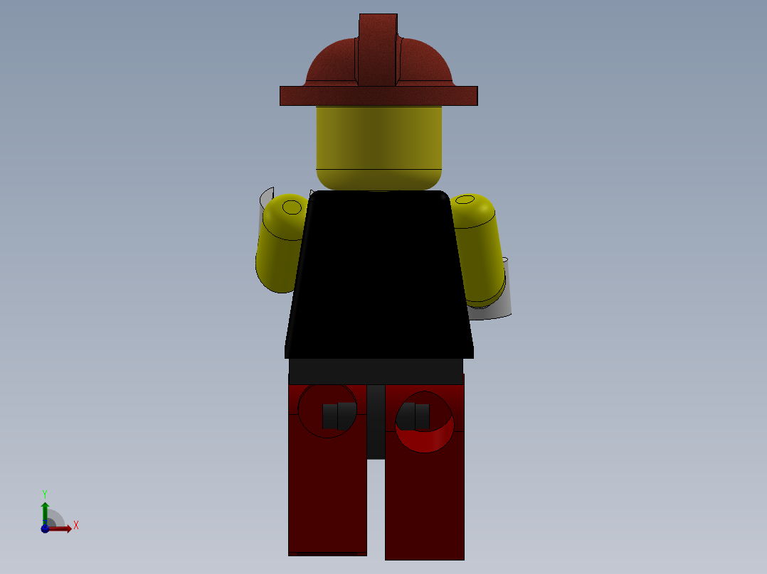 3D 角色 - X 计划前视图