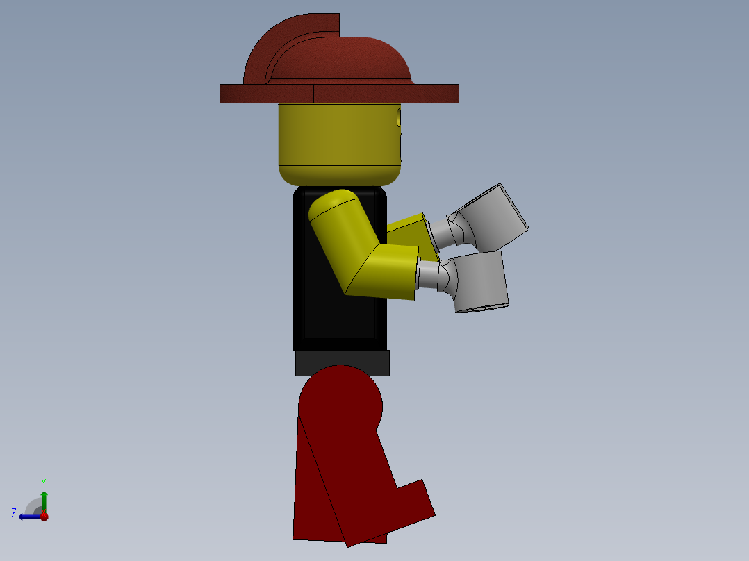 3D 角色 - X 计划右视图