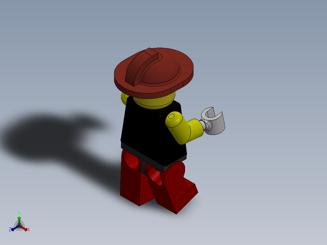 3D 角色 - X 计划正等轴测图