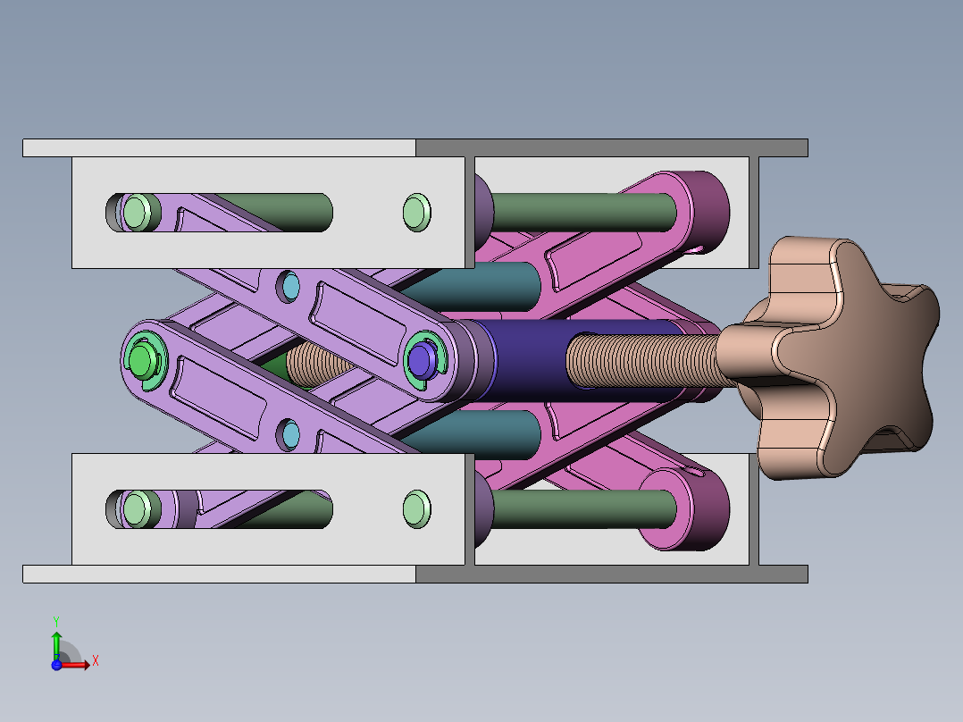 剪式升降机前视图