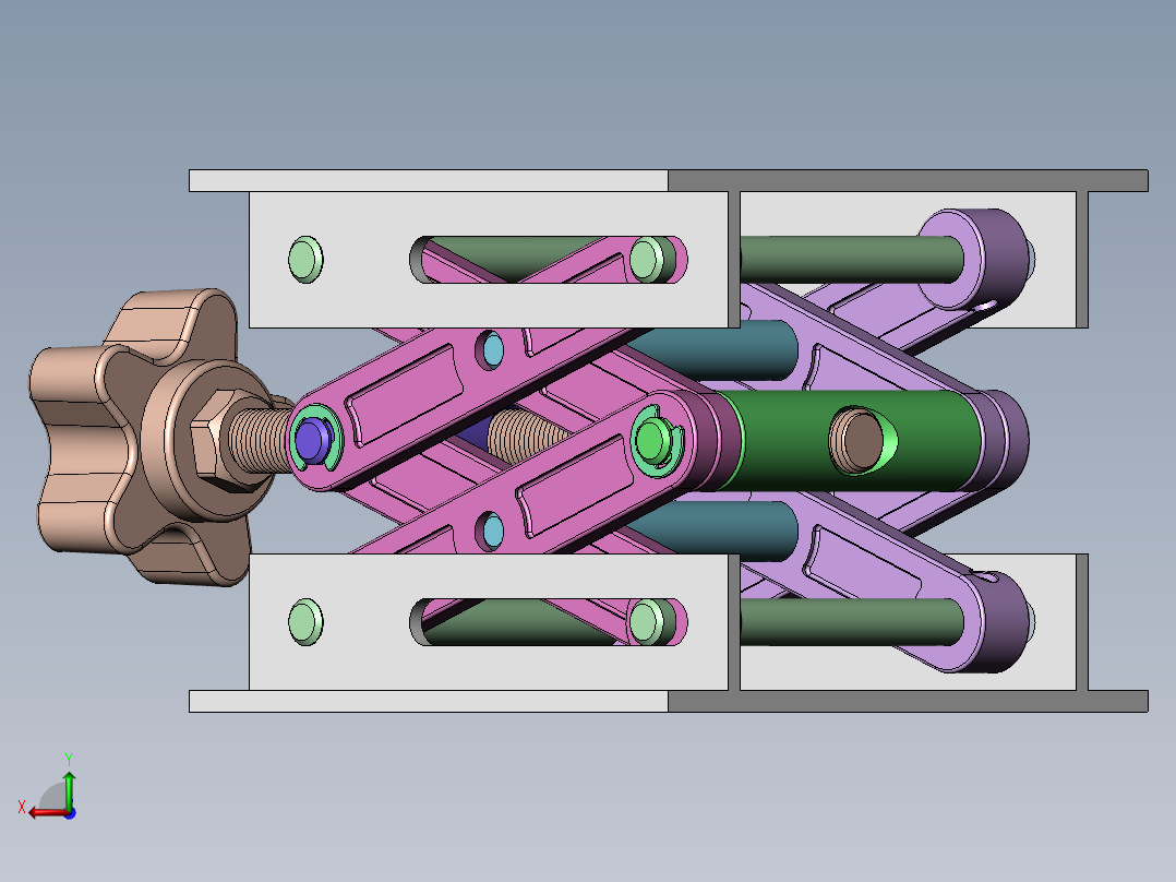 剪式升降机后视图