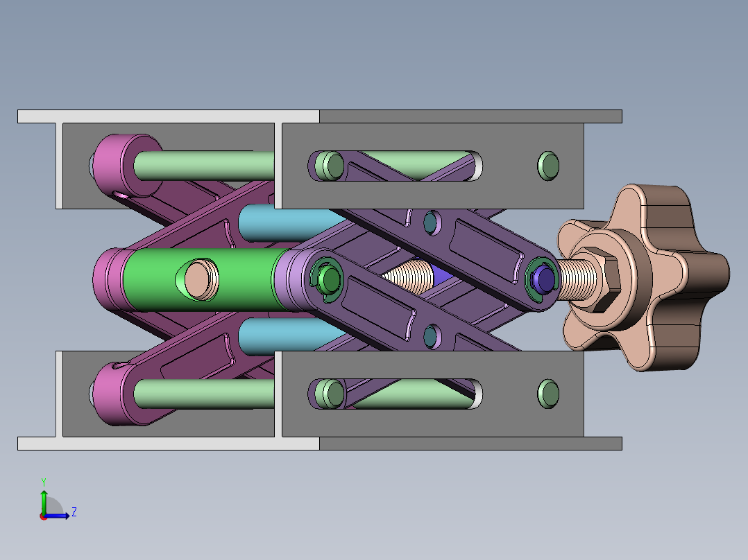 剪式升降机左视图