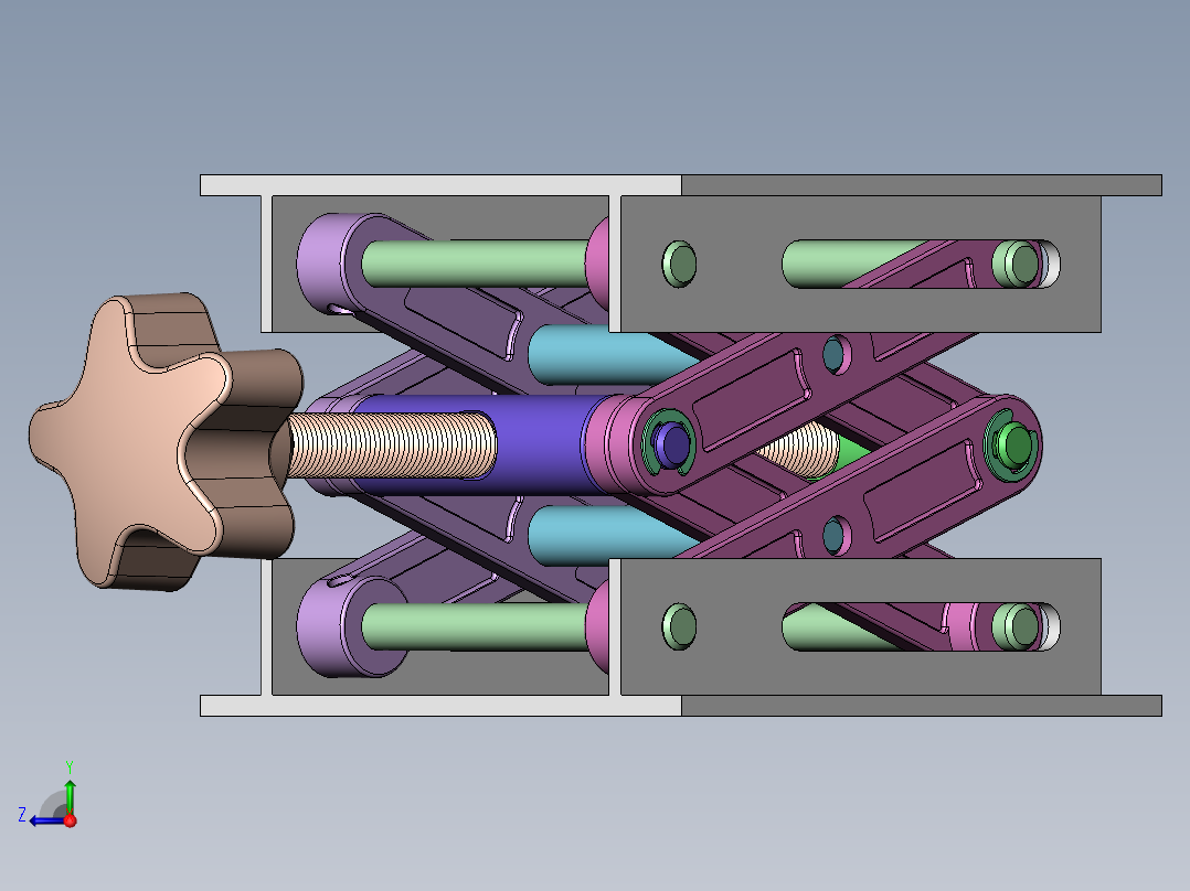 剪式升降机右视图