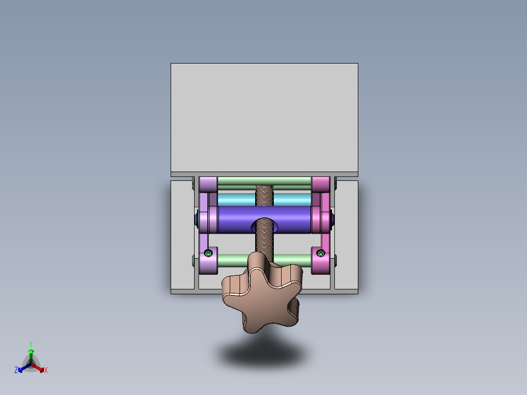 剪式升降机正等轴测图