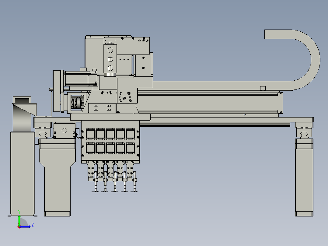 移载模组左视图