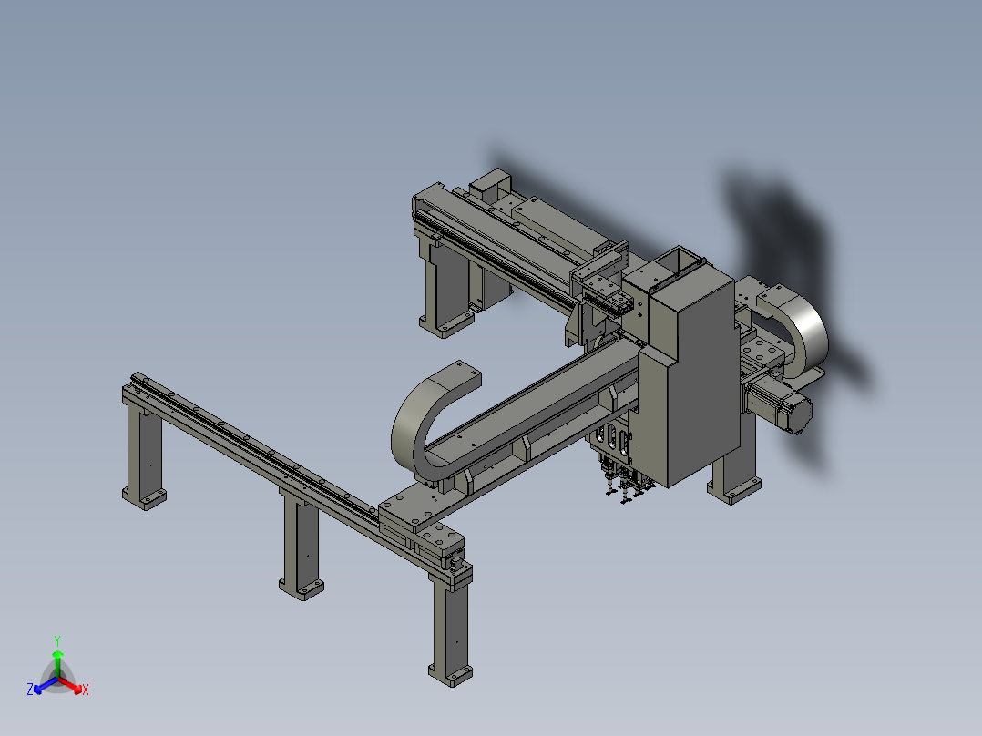 移载模组正等轴测图