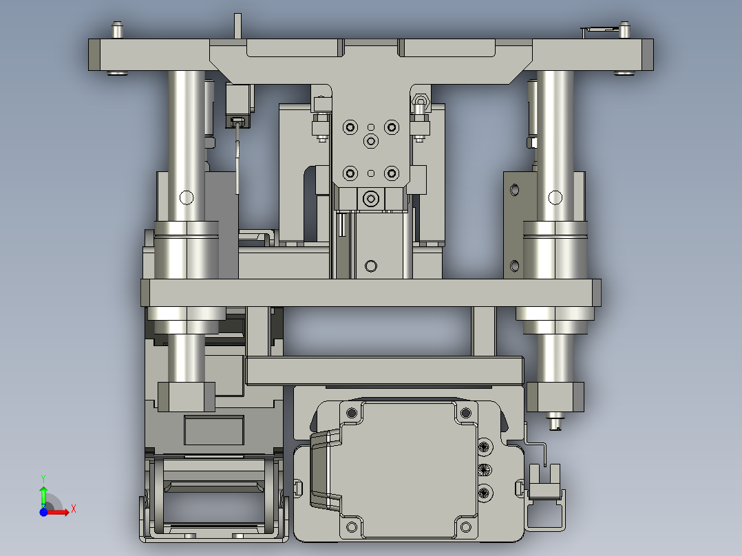 料盘搬运机构前视图