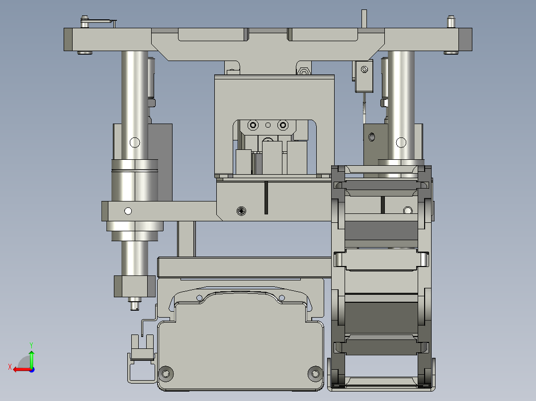 料盘搬运机构后视图