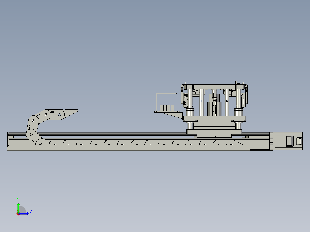 料盘搬运机构左视图