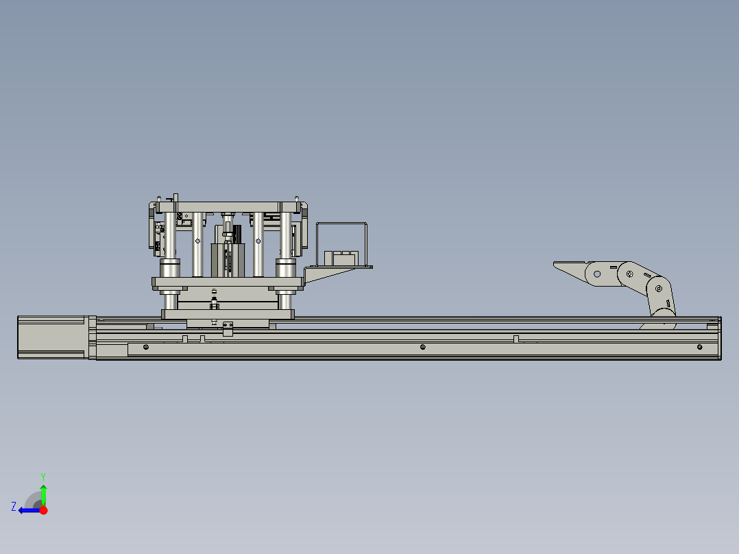 料盘搬运机构右视图