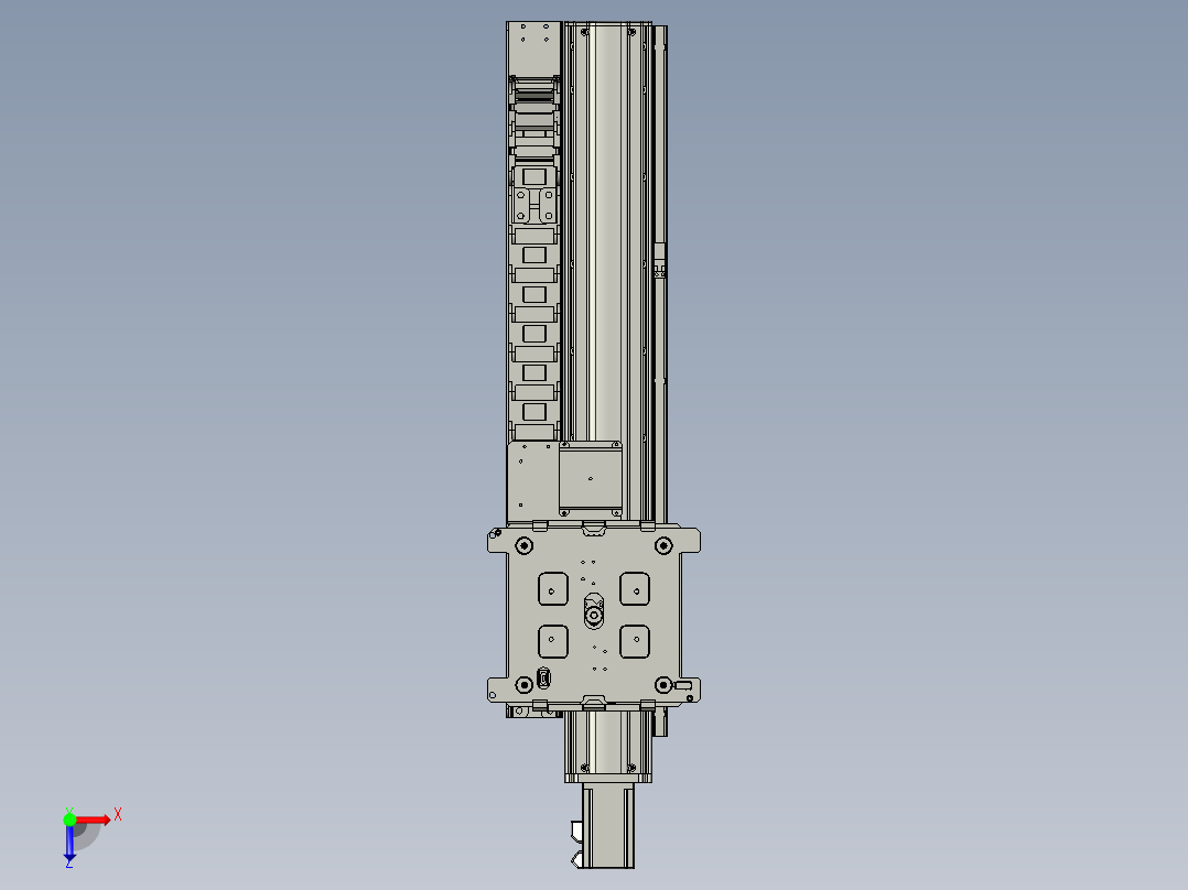 料盘搬运机构俯视图