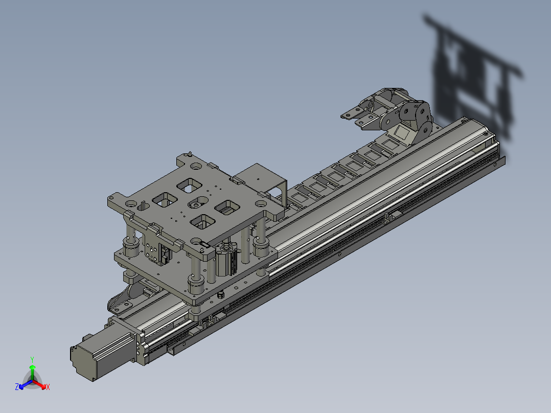 料盘搬运机构正等轴测图