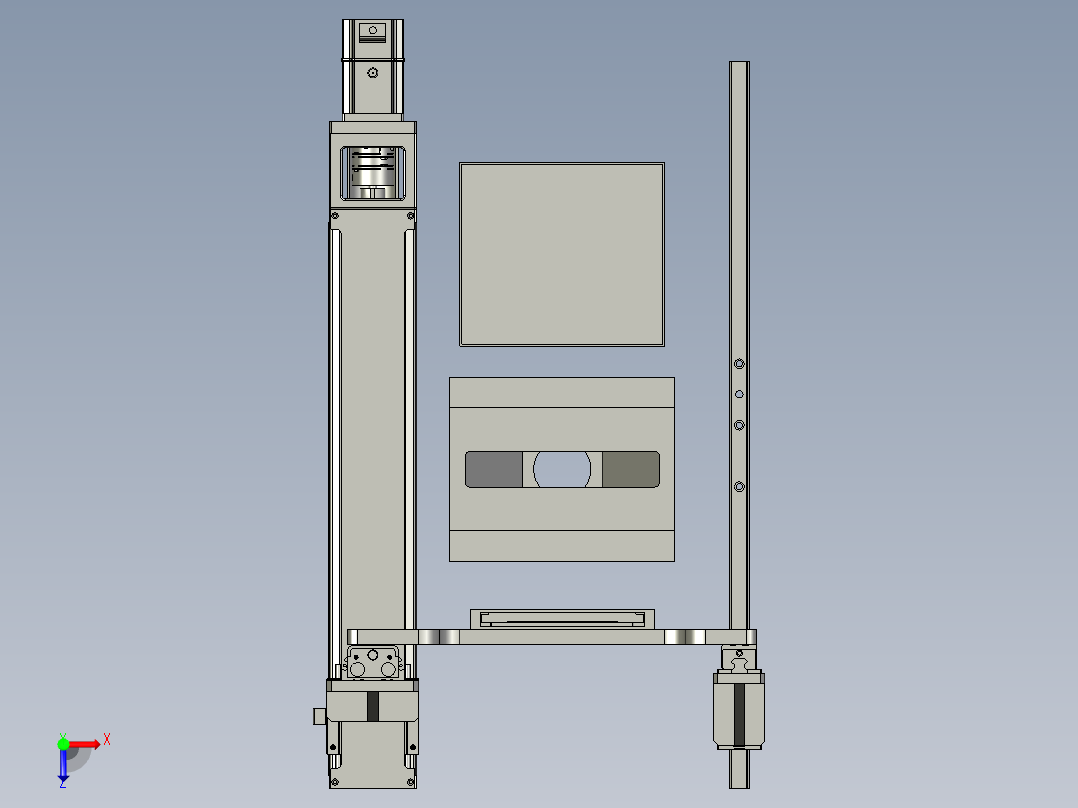 清洗移动模组俯视图