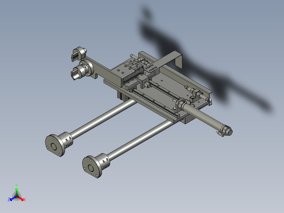 ZK03007弹簧片移栽组件正等轴测图