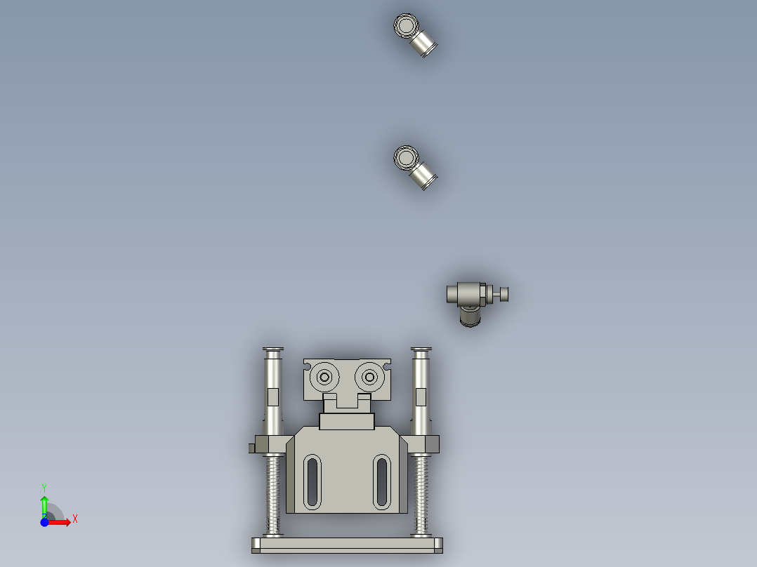 旋转抓料组件前视图