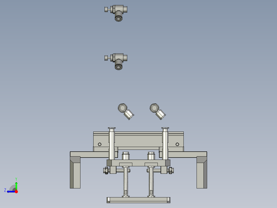 旋转抓料组件右视图