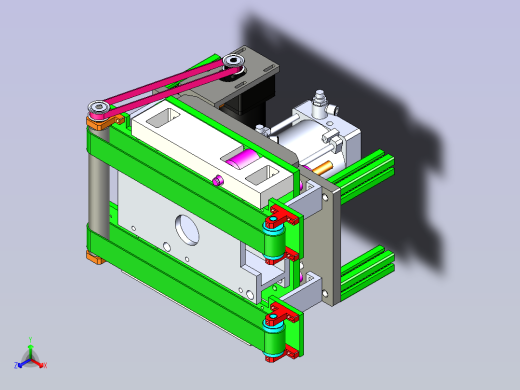 顶升带定位输送带结构图
