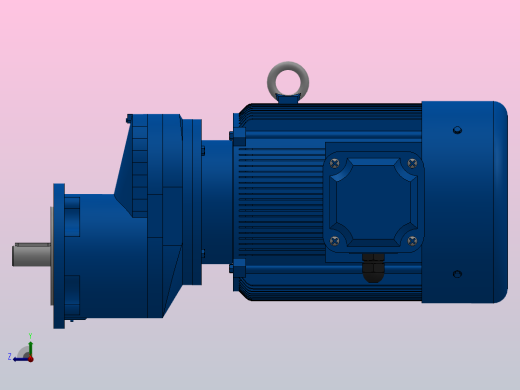 RXF57法兰轴伸式安装斜齿轮减速机RX57-Y1.1-4P-90S-M1-0°-Φ160右视缩略图