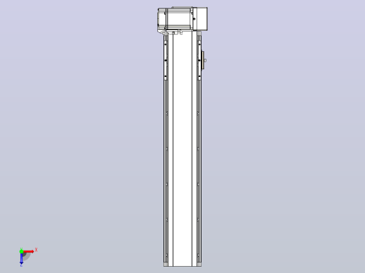 皮带直线轴半封闭可选导轨TPA-HNB-105D-90-L450-LU-C-P20-N3俯视缩略图