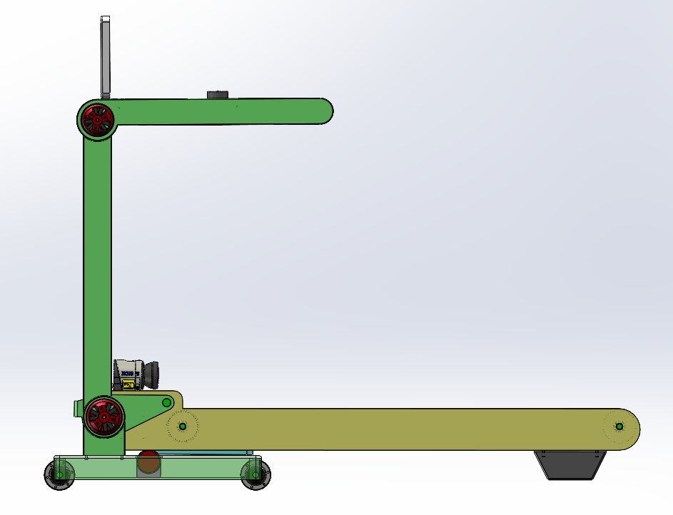 自走式家用自动折叠跑步机（SW+CAD+说明书）