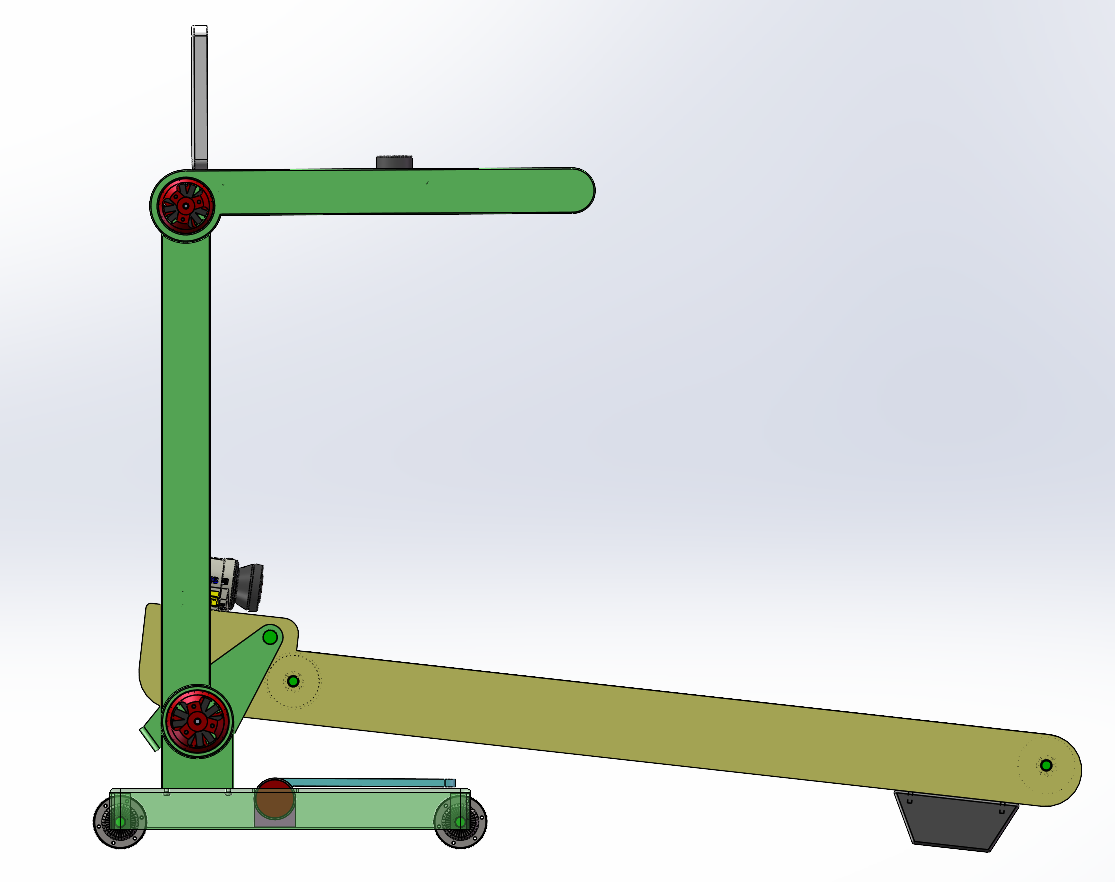 自走式家用自动折叠跑步机（SW+CAD+说明书）