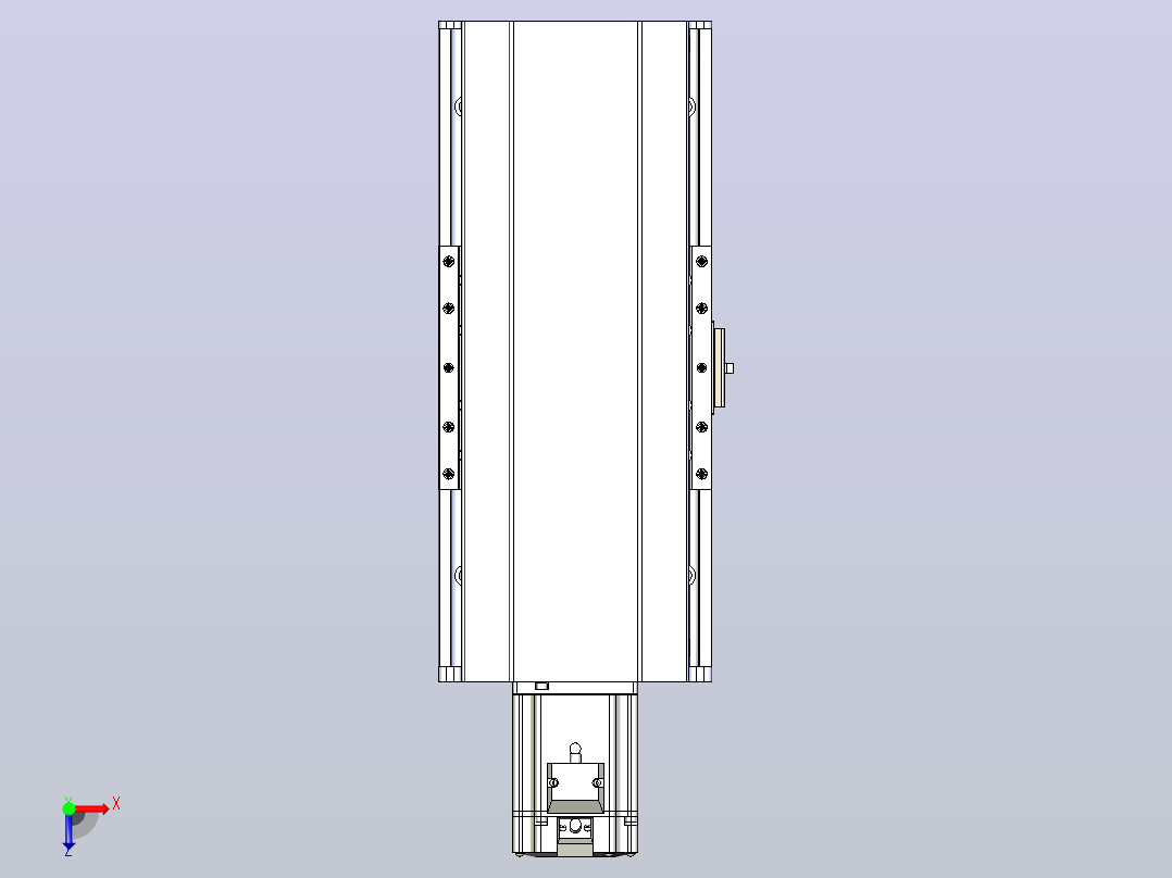 日规模组半封闭丝杆TPA-HNR-175D-2510C-L100-M-C-P75-N3俯视图