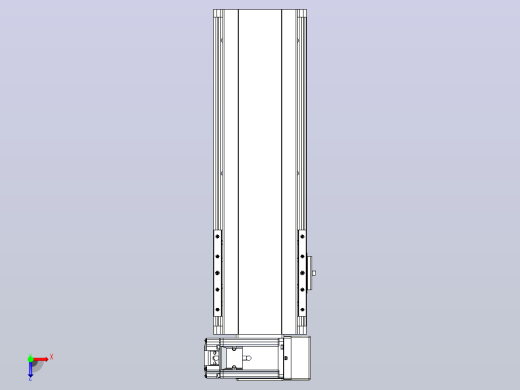 皮带直线轴半封闭可选导轨TPA-HNB-140D-120-L250-RU-Y-P40-N3俯视缩略图