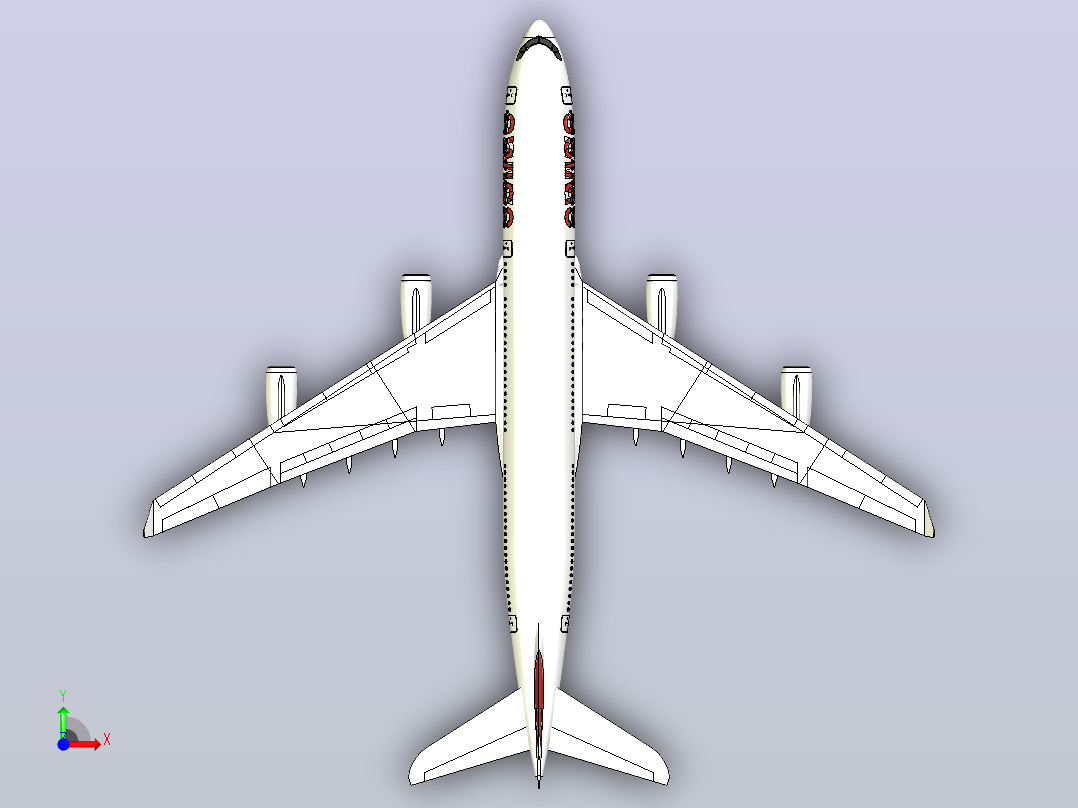 空客 A340前视图