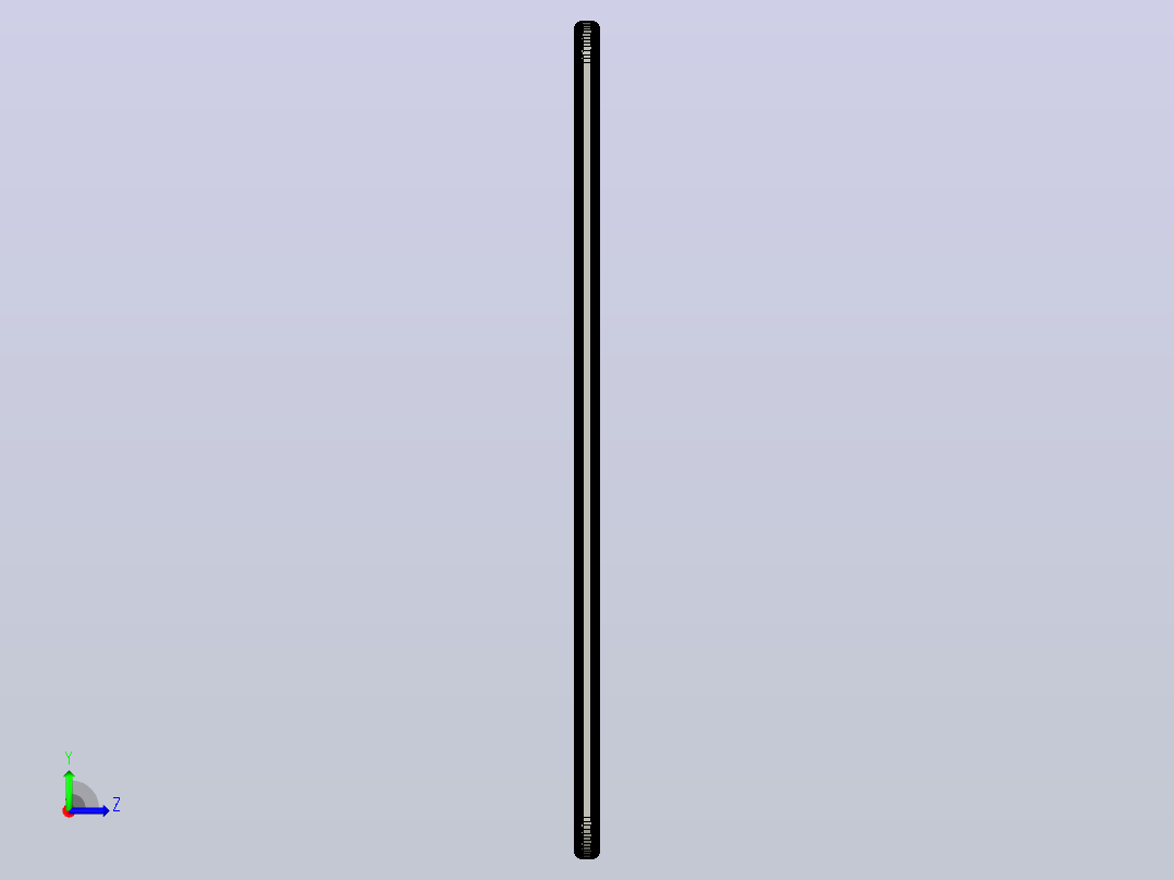 福字吊坠左视图