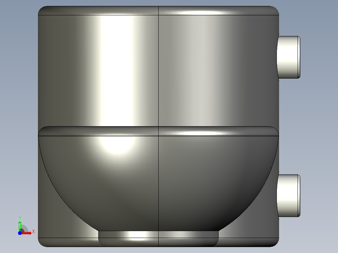 转钳线性执行器连接器 (2)前视图