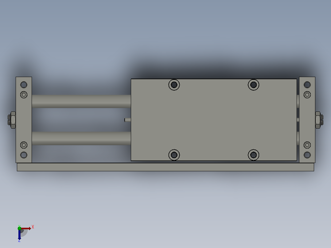 气缸STWA16X75S(0)+(CS1-GX-2)俯视图