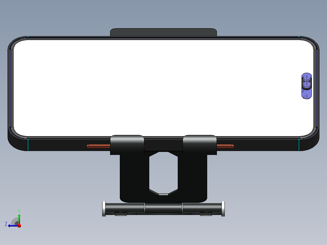 Iphone 14和手机支架右视图