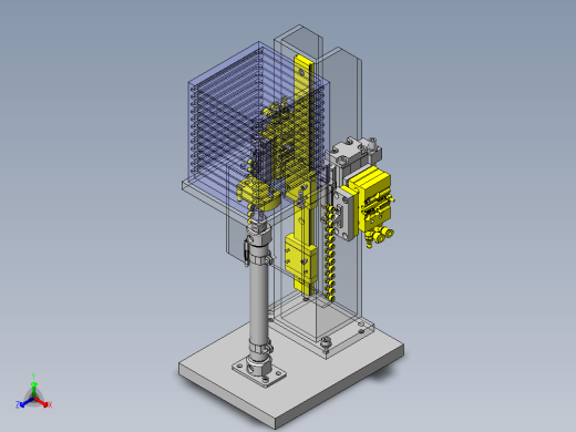 基于气缸的步进进给机构