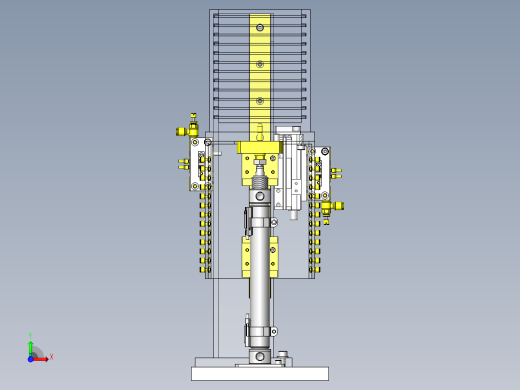 基于气缸的步进进给机构前视缩略图