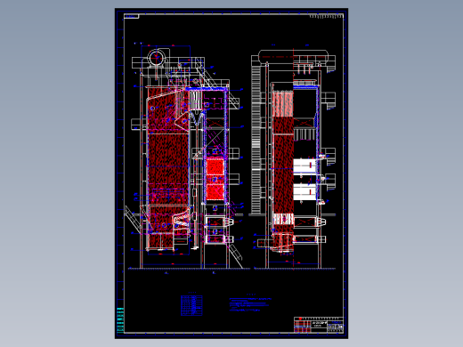 35t循环流化床锅炉全套图纸