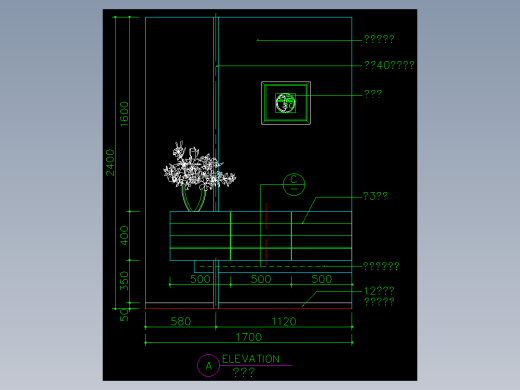家装类CAD图块(四)-FH01032A