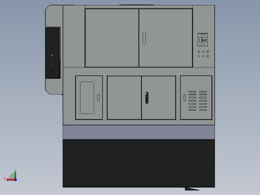 870雕铣机钣金外壳设计（整套附件）SW2016后视缩略图