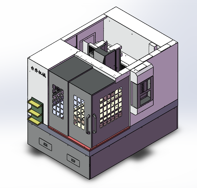870雕铣机钣金外壳设计（整套附件）SW2016