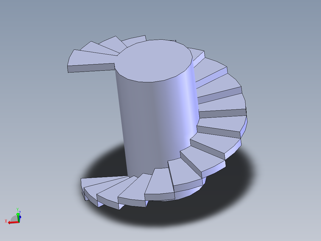 旋转楼梯（用线性阵列画的）