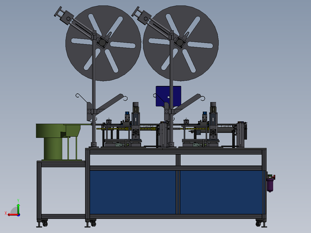 ZDH-CHAZ-003 插针机3D图纸后视图