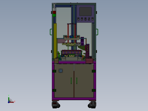汽车中控盖板自动贴异形绒布设备前视缩略图